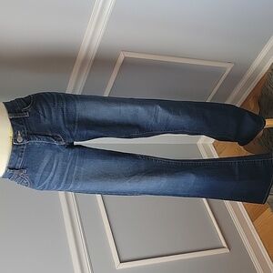 LUCKY BRAND Lola Boot Dark Wash Boho Retro Mid Rise Casual Denim Jean 10/30 LONG